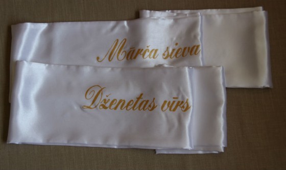 Mičošanas lentas. Sievas un vīra lentas.